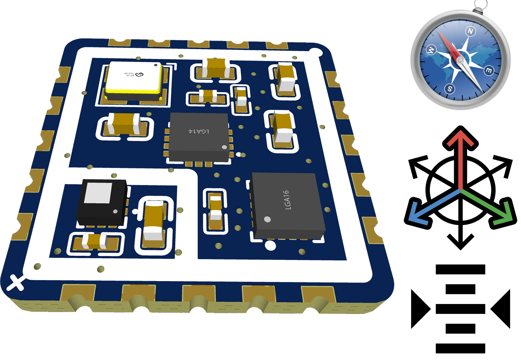 6 dof imu sensor board